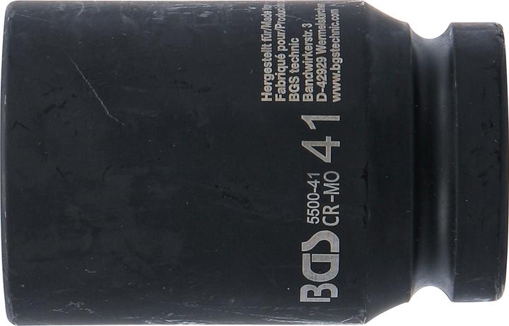 Produktbild BGS Kraft-Steckschlüssel-Einsatz Sechskant, tief Antrieb Innenvierkant 25 mm (1") SW 41 mm (41 mm)