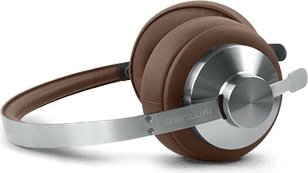 Actual product image Muse Wired headphones | Headphones | M-298 SBR | Bluetooth | ANC | Brown/Silver (ANC, 65 h, Cable, Wireless)