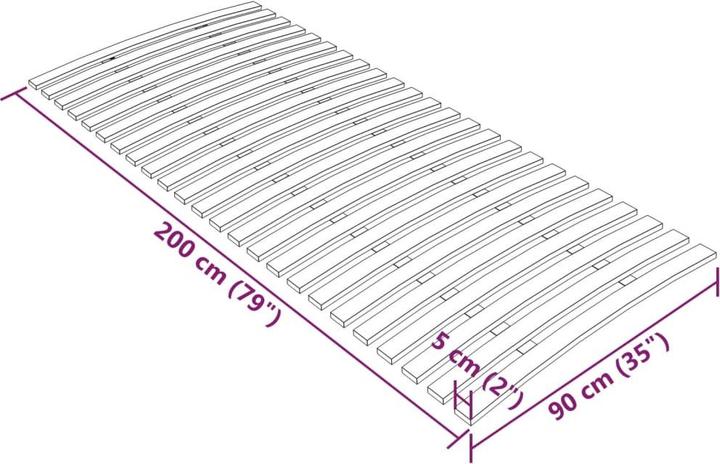 Actual product image vidaXL Lattenrost