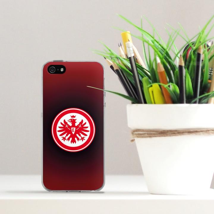 Produktbild DeinDesign Silikon Hülle für Apple iPhone 5 Handyhülle Case Smartphone Schutzhülle Eintracht Frankfurt (Apple iPhone 5)