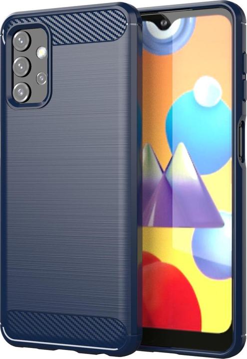 Actual product image Cadorabo TPU Ultra Slim carbon stainless steel Combi Cover (Samsung Galaxy A32 5G)