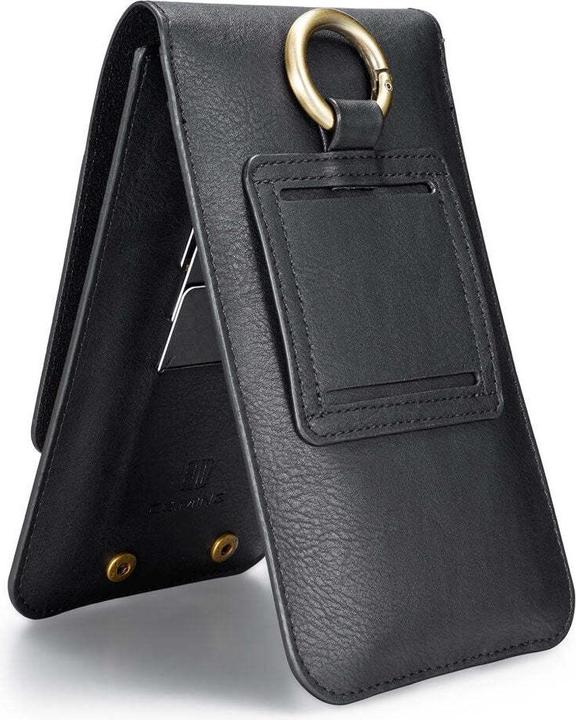 Produktbild Calitron Gürteltasche Lederetui Schwarz mit Gürtel Clip 6,5 inch (Apple iPhone X)