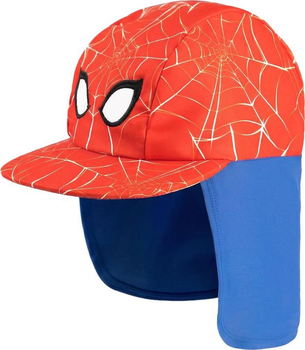 Actual product image Spiderman Boys Face Curved Peak Fitted Cap