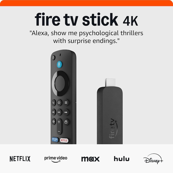 Immagine prodotto Amazon Fire TV Stick 4K (8 GB, Sistema operativo antincendio)