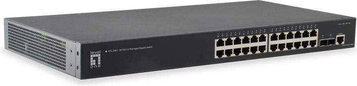 LevelOne /100/1000 RJ-45, SFP+, 1 x RJ-45 Console (26 Ports)