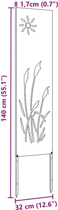 Actual product image vidaXL Wall art for outdoors (50 cm)