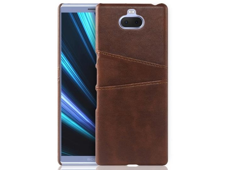 Produktbild Screenguard Sony Xperia 10 Plus CardCaddy Leder Backcase mit Kartenfächern (Sony Xperia 10 Plus)