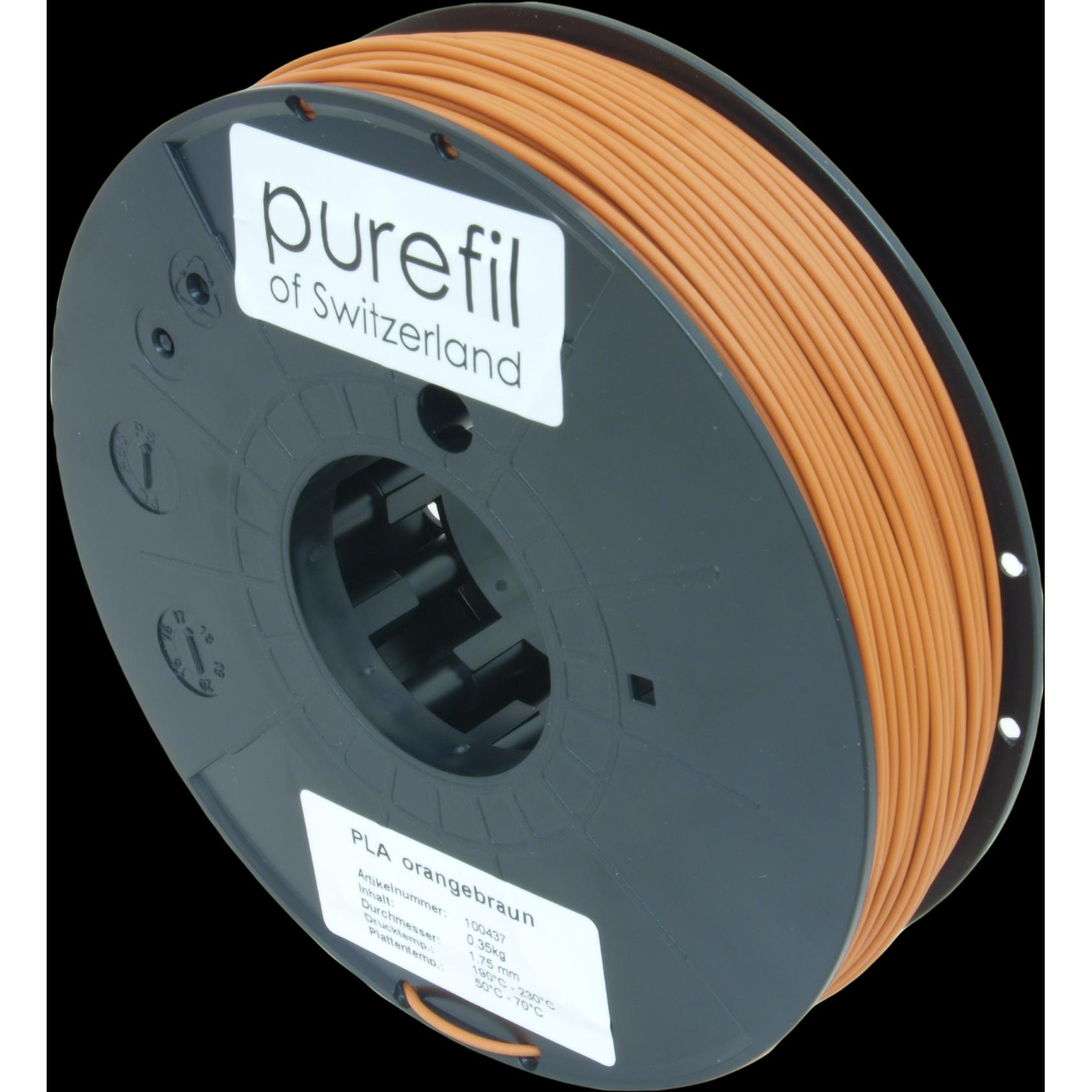 Purefil Filament (PLA, 1.75 mm, 350 g, Orange), 3D Filament, Orange