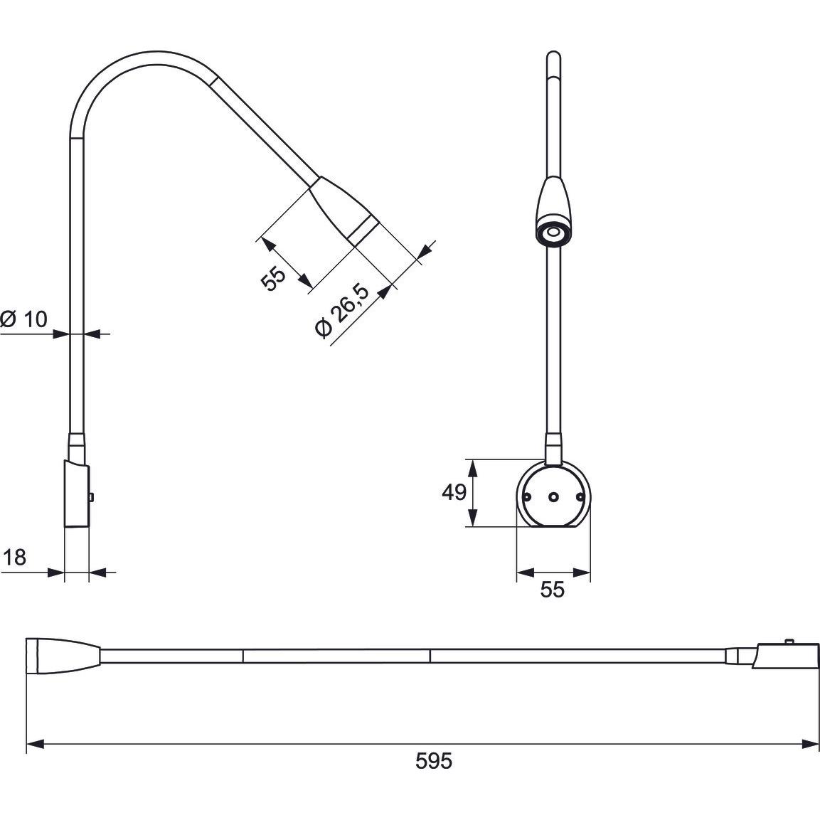 Thumbnail - L&S, Tischlampe, Bettleseleuchte (98 lm)