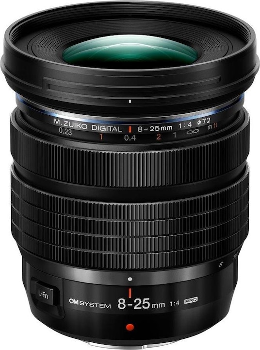 Actual product image Olympus OM System m.Zuiko Digital 8-25mm F4 Pro (Micro Four Thirds, Micro Four Thirds)