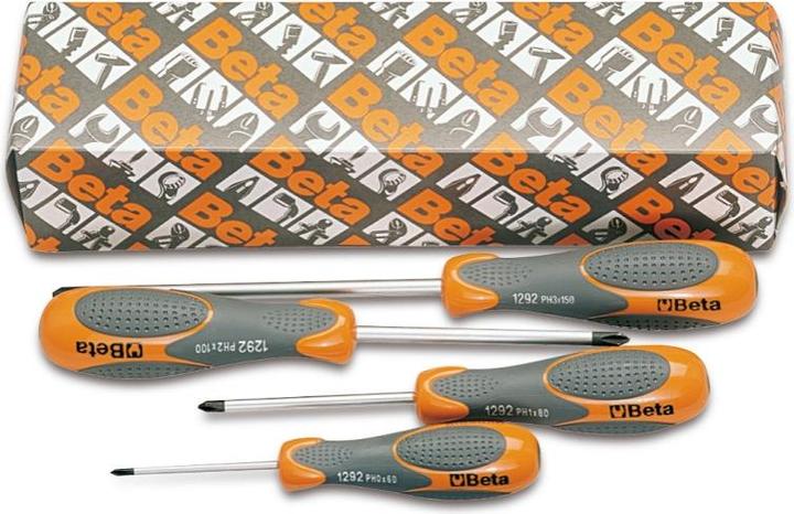 Immagine prodotto BETA 012920304 12920304 1292/S4 4-teiliger Satz Schraubendreher für Philips® Kreuzschlitzschrauben (Viti con testa a intaglio)