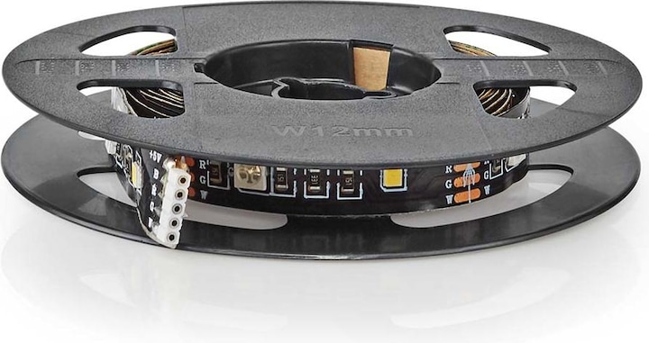 Actual product image Nedis SmartLife LED Strip | Bluetooth | RGB / Warm White | SMD | 2.00 m | IP20 | 2700 K | 380 lm | (Multicoloured, 200 cm, Indoor)