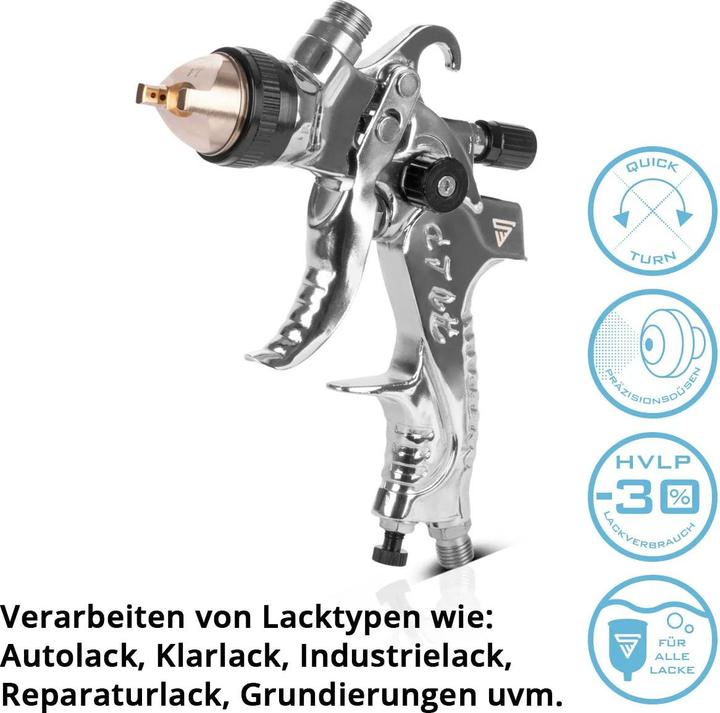 Actual product image Stahlwerk HVLP spray gun SG-250 ST spray gun with 650 ml flow cup