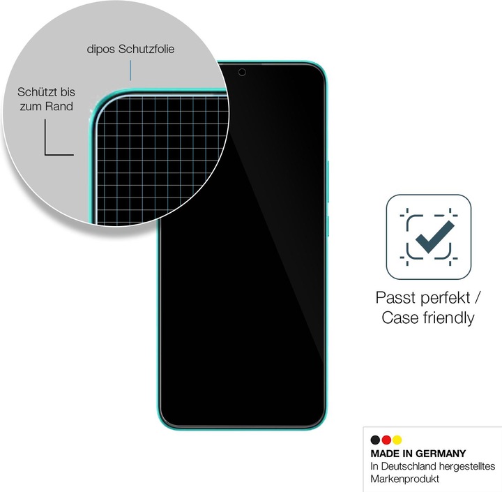 Actual product image Dipos Anti-Shock Screen Protector Clear (1 Piece, Wiko T10)