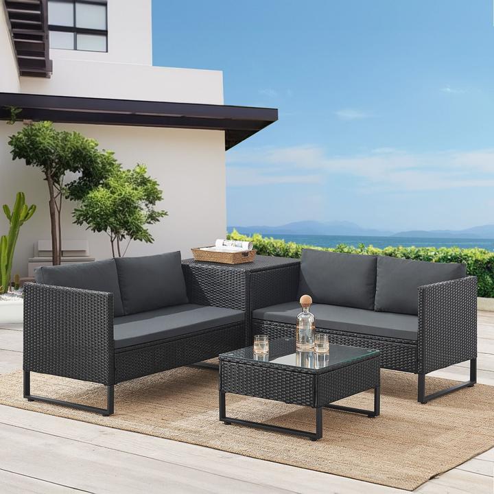 Produktbild Juskys Polyrattan Lounge