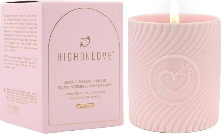 Image du produit High on Love HighOnLove - Bougie de massage rose Lychee Martini