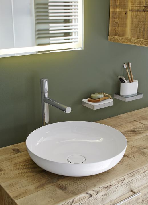 Actual product image Kaldewei Miena washbasin bowl, 3181, round, without overflow, diameter 380mm, 909406000 (502 mm, 481 mm)