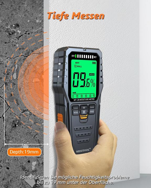 Actual product image Mesitool MT28 Feuchtigkeitsmessgerät