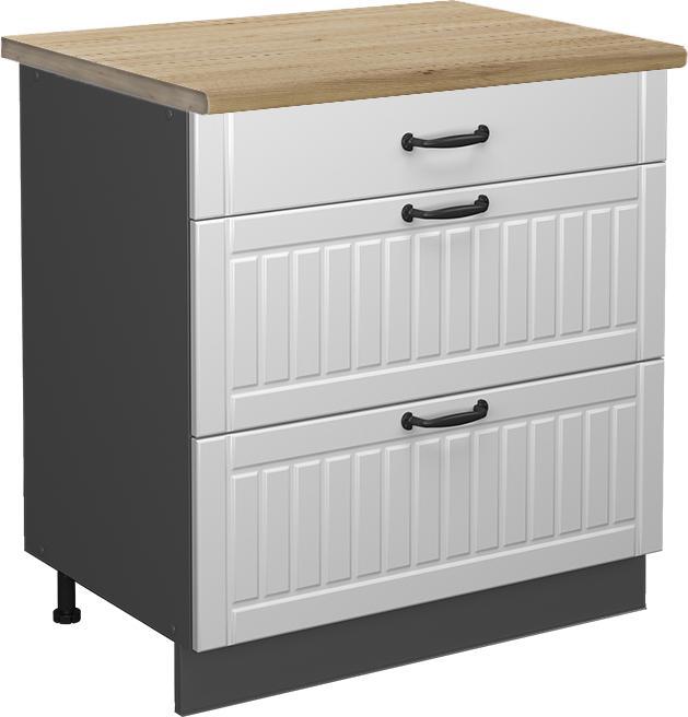 Charcoal, Gold power oak, White country house