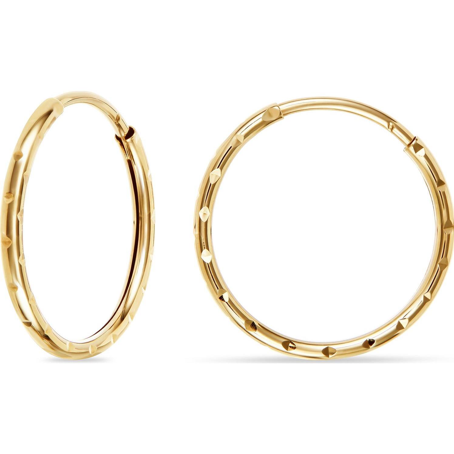 Favs, Ohrringe, Creolen, (375er Gelbgold)