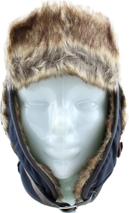 Actual product image Gio-Goi Men's winter cap Trapper Hat Russian cap dark (One size)