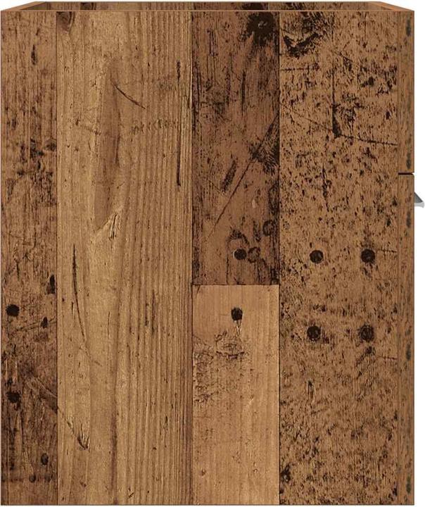 Image du produit VidaXL Armoire pour lavabo aspect vieux bois 41x38,5x46 Matériau dérivé du bois