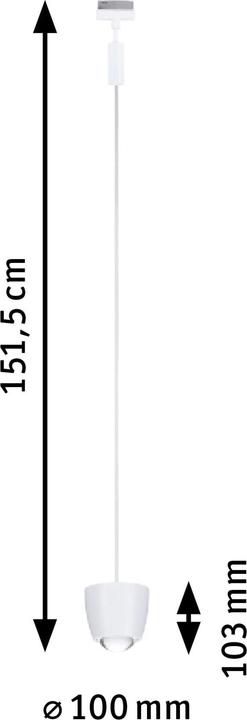 Produktbild Paulmann URail Pendel Tyros (360 lm)