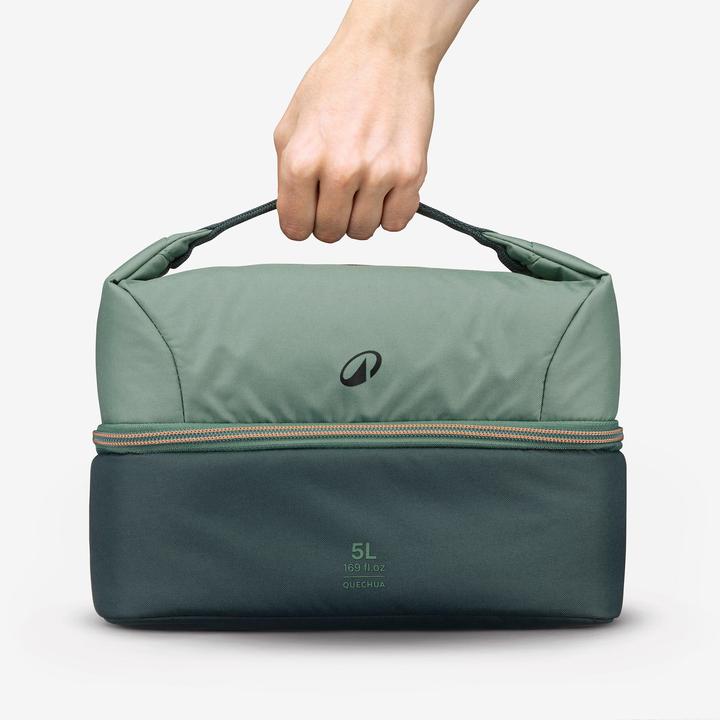 Image du produit Quechua Lunchbox 100 isotherme 5L avec boîte alimentaire 1L en plastique incluse (5 l)