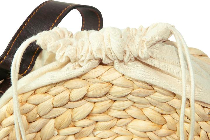 Immagine prodotto Natura Punto Borsa a tracolla rotonda in materiale naturale