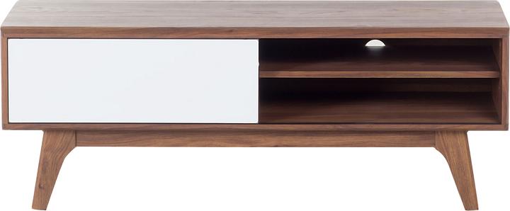 Actual product image Beliani Dark white Buffalo wood with ŠAFKA RTV (117 x 35 x 44 cm)