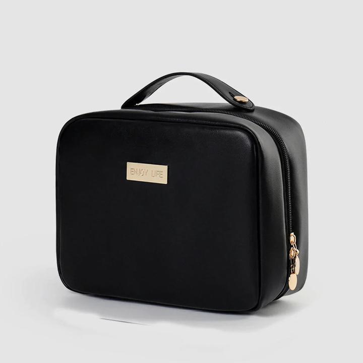 Actual product image Only-Bags.Store Multi-layer square cosmetic bag Waterproof PU travel make-up case