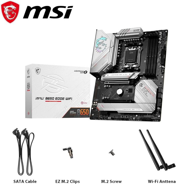 Actual product image MSI MPG B650 Edge WIFI (AM5, AMD B650, ATX)