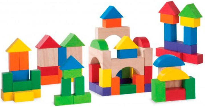 Produktbild Wonderworld Bouwblokken Gekleurd, 75dlg.