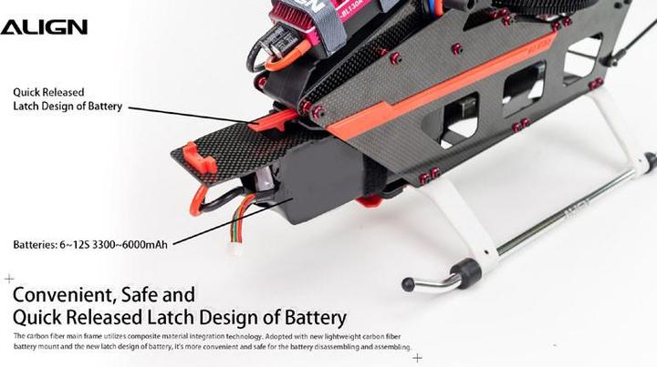 Actual product image Align T-Rex 650X Dominator Flybarless Electric Helicopter 12S Combo