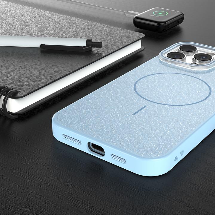 Produktbild OEM Glitter Thin Mag case for iPhone 14 6,1" blue (Apple iPhone 14)