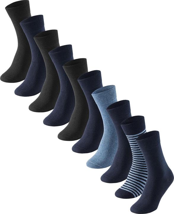 Black, Striped, Blue