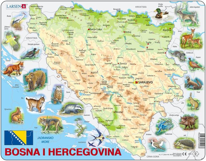 Larsen Jigsaw - Bosnië-Herzegovina (fysiek) (57 onderdelen)