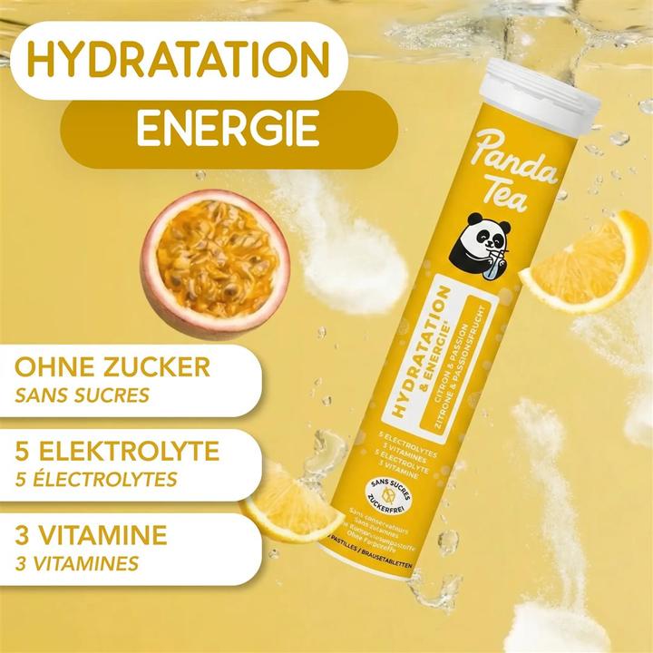 Image du produit Panda Tea Électrolytes - Hydratation et énergie (20 pcs, Comprimé effervescent, 80 g)