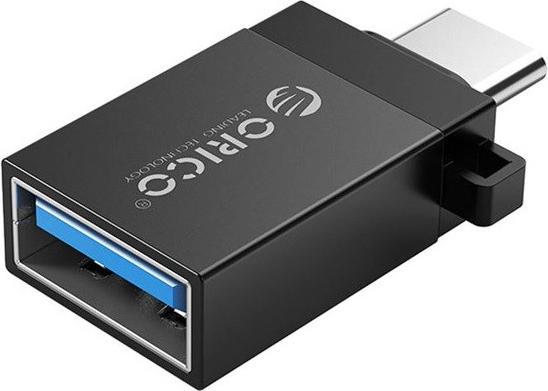Actual product image Orico ADAPTER USB-C - USB-A 3.1 M/F CZARNY ALU (USB 3.1, USB-C)