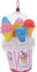 Image du produit Champ Seau de plage avec moules à glace, 17 cm