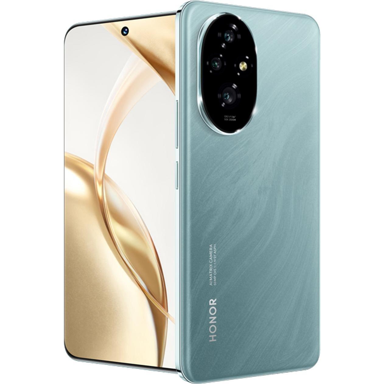 Honor 200 (256 GB, Emerald Green, 6.70", Dual SIM, 50 Mpx, 5G), Smartphone, Grün