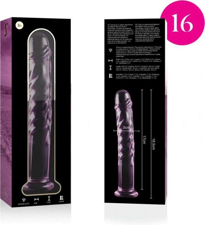 Produktbild Ibiza Nebula Series By ™ - Modell 16 Dildo Borosilikatglas 18,5 X 3 cm Rosa
