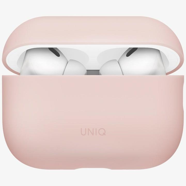Actual product image Uniq Case Lino for AirPods Pro 3 gen Silicone pink