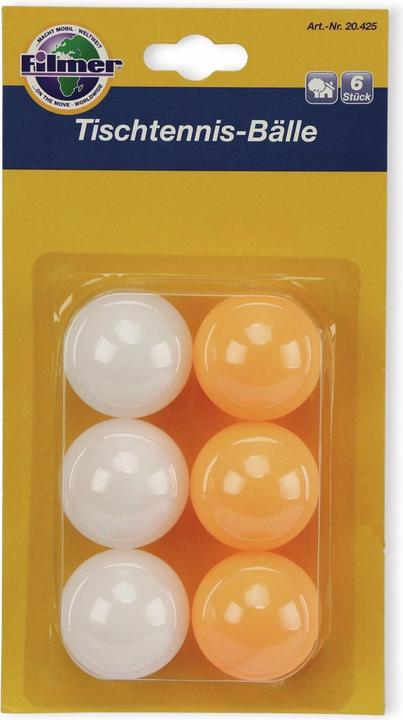 Actual product image Filmer Table tennis balls, 20425, 6pcs. (6 pcs.)