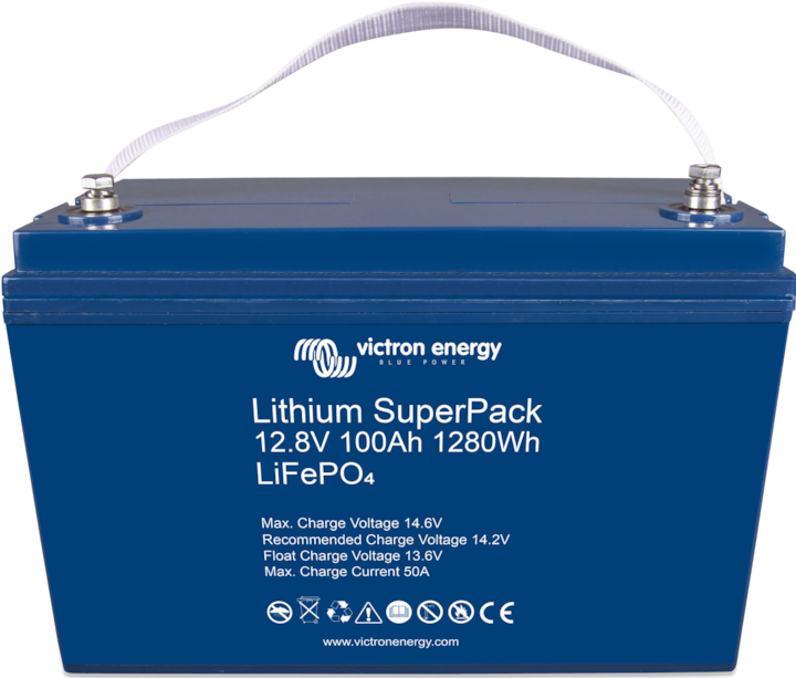 Actual product image Victron Energy Lithium SuperPack 12.8V/100Ah High Current (12.80 V, 100 Ah)