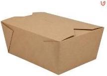 Actual product image MultiLine Takeaway aeske Verive 140/160x195/220x90 mm 2700 ml brun kraft/PLA,180 pcs/ps - (180 pcs)