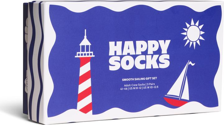 Immagine prodotto Happy Socks Strümpfe SMOOTH SAILING Socken 3er Pack (confezione da 3, 41 - 46)
