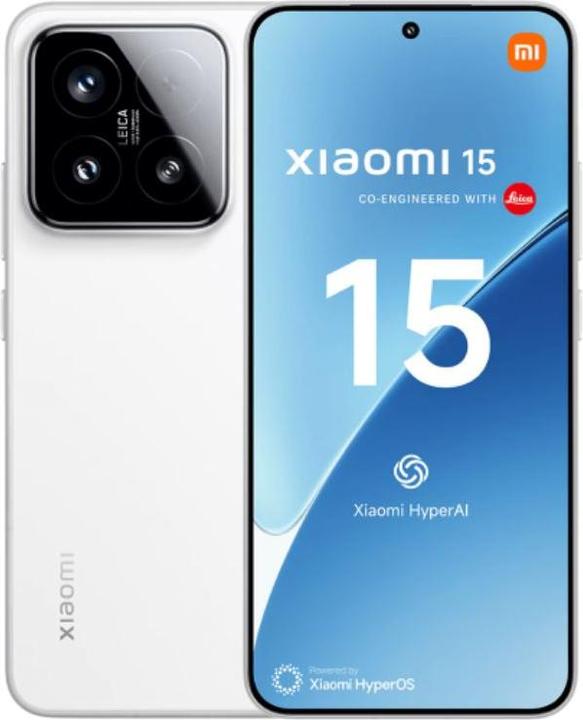 Xiaomi 15 (EU) (512 GB, White, 6.36", Dual SIM, 5G)