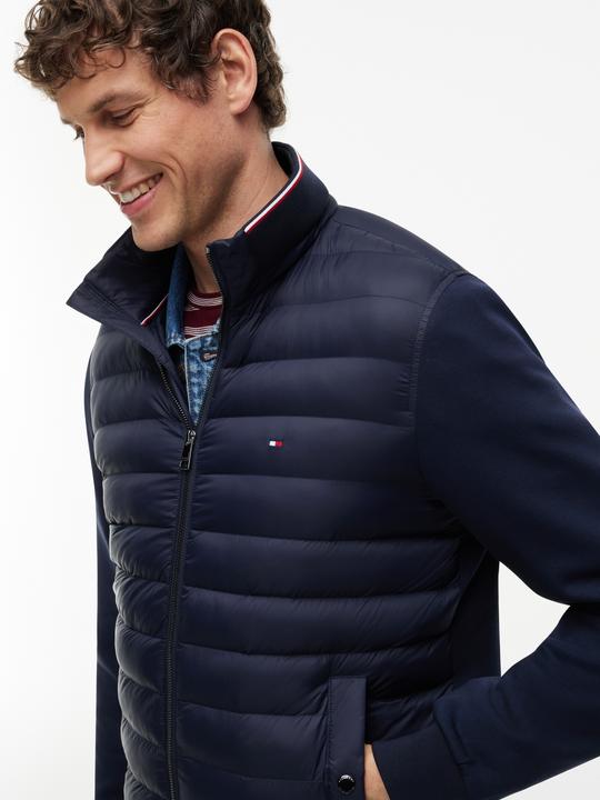 Produktbild Tommy Hilfiger Felpa con Zip e Collo a Mezza Zip in Tessuto Misto (L)