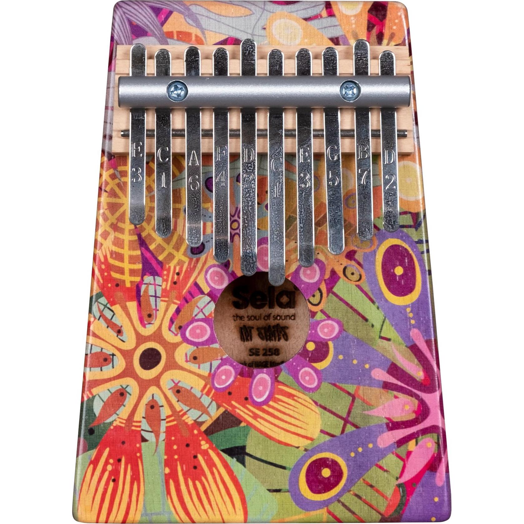 Thumbnail - Sela Art Series Kalimba 10 Flower Power, Perkussion